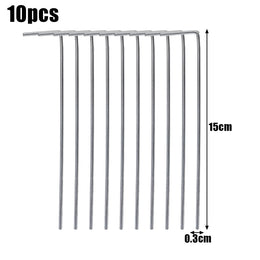 10 pièces - Sardine tente en acier robuste réutilisable pour tente de camping et de jardin - 15cm