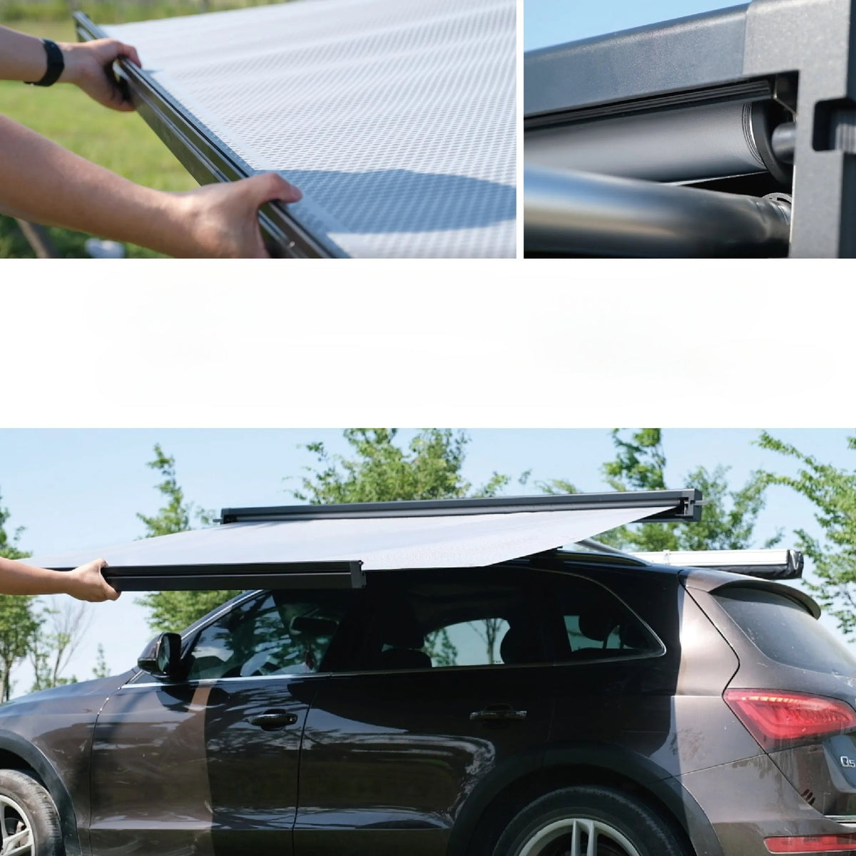Tente de toit type auvent latéral de voiture