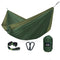 Hamac double bicolore en toile parachute pour camping et voyage - 300x200cm
