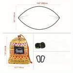 Hamac double design bohème en coton ultra doux - max. 180kg - Vignette | Tente Univers