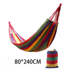 Hamac double en toile de coton avec sangles d’arbre pour extérieur et intérieur - Vignette | Tente Univers