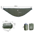 Hamac simple avec housse sac de couchage - 228x65cm - Vignette | Tente Univers