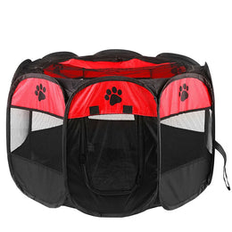 Tente pour chat type parc pliable aéré