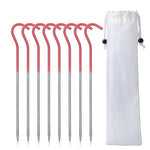 4/8 pièces - Sardine tente en alliage de titane pour tente de camping grande taille - Vignette | Tente Univers