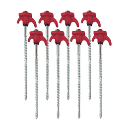 8 pièces - Sardine tente robuste avec filetage pour tente de camping et de jardin - 20/25cm