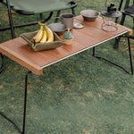 Table de camping pliante portable en bois pour camping - Vignette | Tente Univers