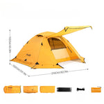 Tente bivouac avec toile de tente jaune pour trekking - 2 places - Vignette | Tente Univers