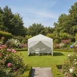 Tente de réception pliante blanche - 8 places - Vignette | Tente Univers