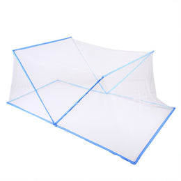 Tente moustiquaire pliante complète pour lit blanche
