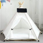 Tente pour animaux style tipi lavable avec coussin confortable - Vignette | Tente Univers