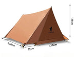 Tente trekking coupe-vent et ultralégère sans arceaux - 2 places - Vignette | Tente Univers