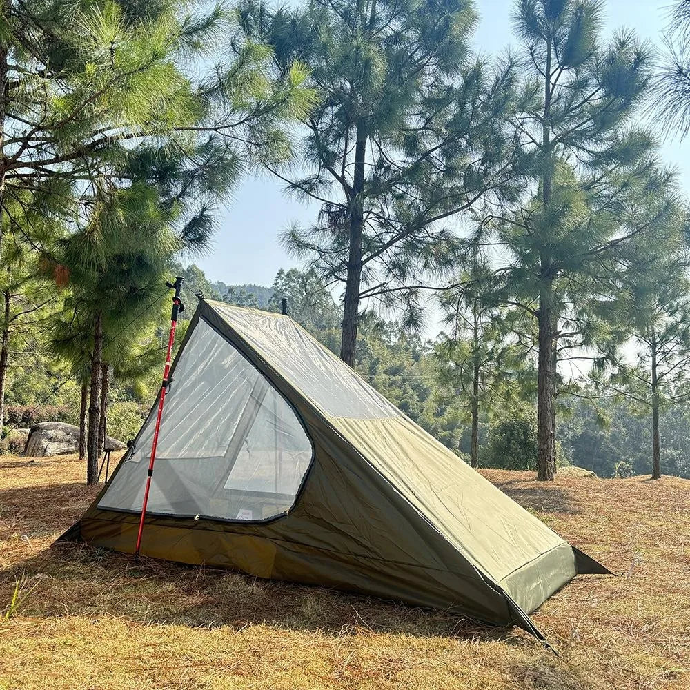 tente légère Tente trekking légère de survie sans arceaux