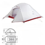 Tente trekking ultralégère double-couche en nylon - 3 places - Vignette | Tente Univers