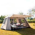 Tente tunnel de camping grand format avec auvent - 8 places - Vignette | Tente Univers
