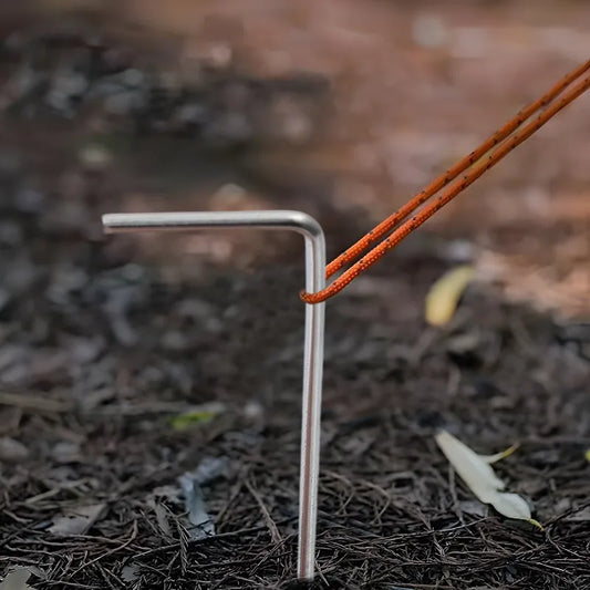 10 pièces - Sardine tente en acier robuste réutilisable pour tente de camping et de jardin - 15cm