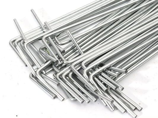 10 pièces - Sardine tente en acier robuste réutilisable pour tente de camping et de jardin - 15cm