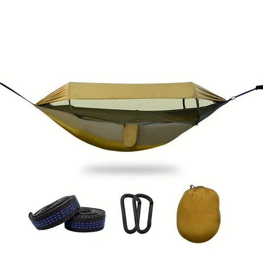 Hamac moustiquaire en nylon avec support - 290x140cm