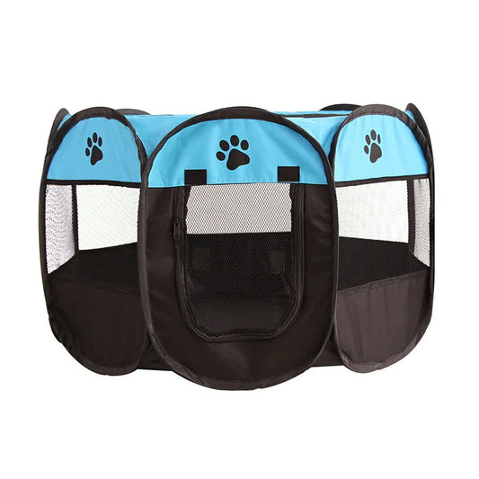 Tente pour chat type parc pliable aéré
