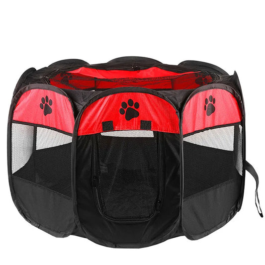 Tente pour chat type parc pliable aéré