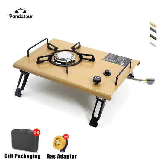 Réchaud de camping tête en cuivre durable pour table et cuisson
