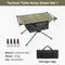 Table de camping pliante multifonction pour randonnée et camping - 59x37x39cm
