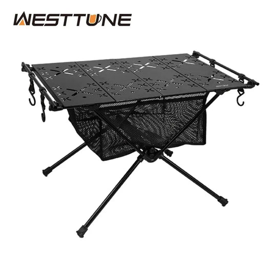 Table de camping pliante multifonction pour randonnée et camping - 59x37x39cm