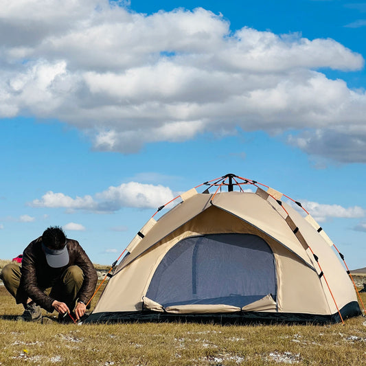 Tente bivouac dôme auto-dépliante pour camping - 2 places