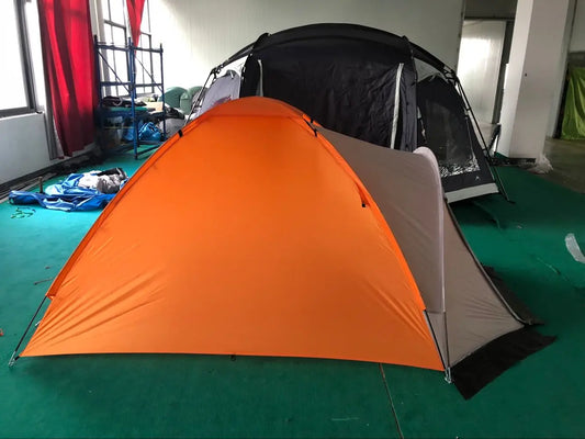 Tente bivouac pliante haut de gamme orange pour camping