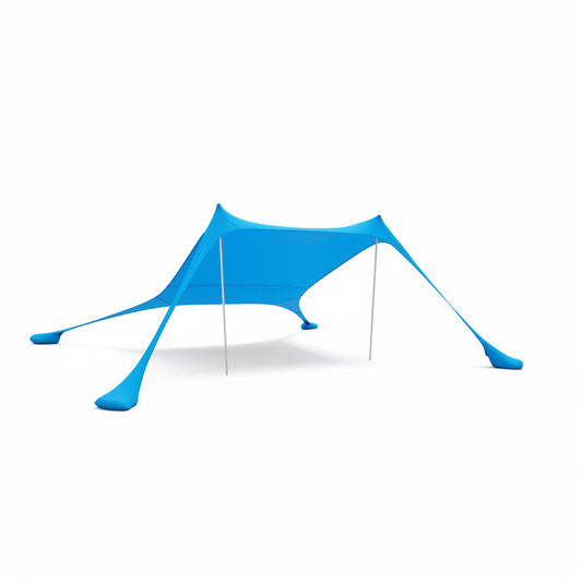 Tente de plage en voile pare-soleil