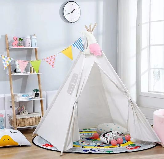 Tente enfant tipi pliable 1,6m - 3-12 ans