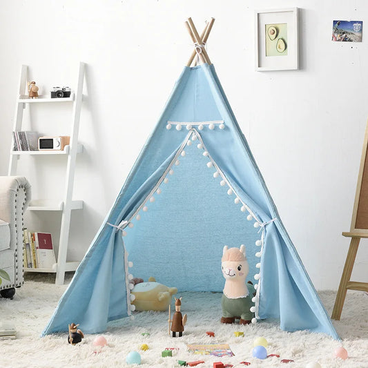 Tente enfant tipi pliable 1,6m - 3-12 ans