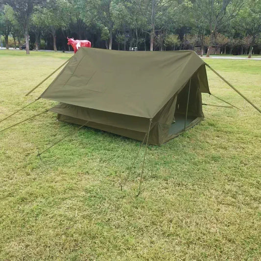 Tente militaire A-frame pour randonnée - 2 places