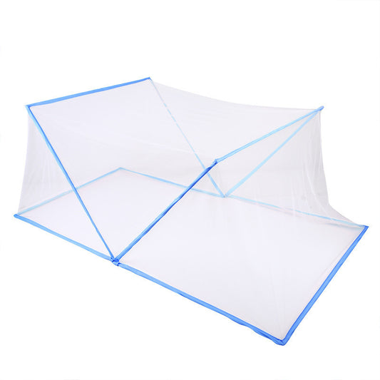 Tente moustiquaire pliante complète pour lit blanche