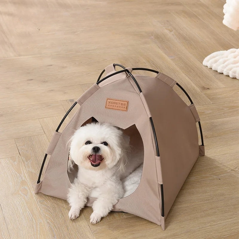 robanda tented camp Tente pour chien pop up pliable et semi fermée confortable avec coussi