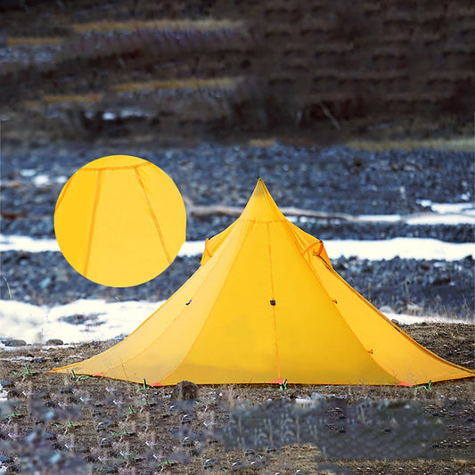 Tente tipi hexagonale pyramide ultralégère pour le camping - 2 places