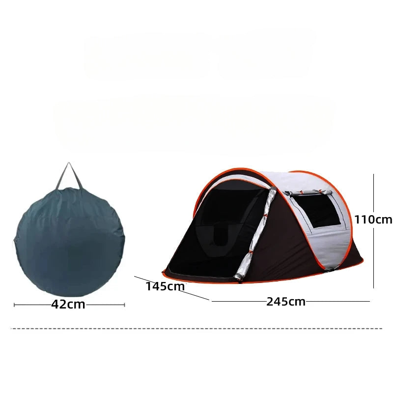 tente rapide Tente tunnel à ouverture rapide, étanche, pop-up pour camping et batea